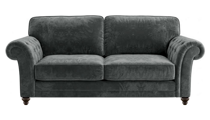 Signature Collection Blenheim 3 Seater Sofa in Celine Battleship Fabric